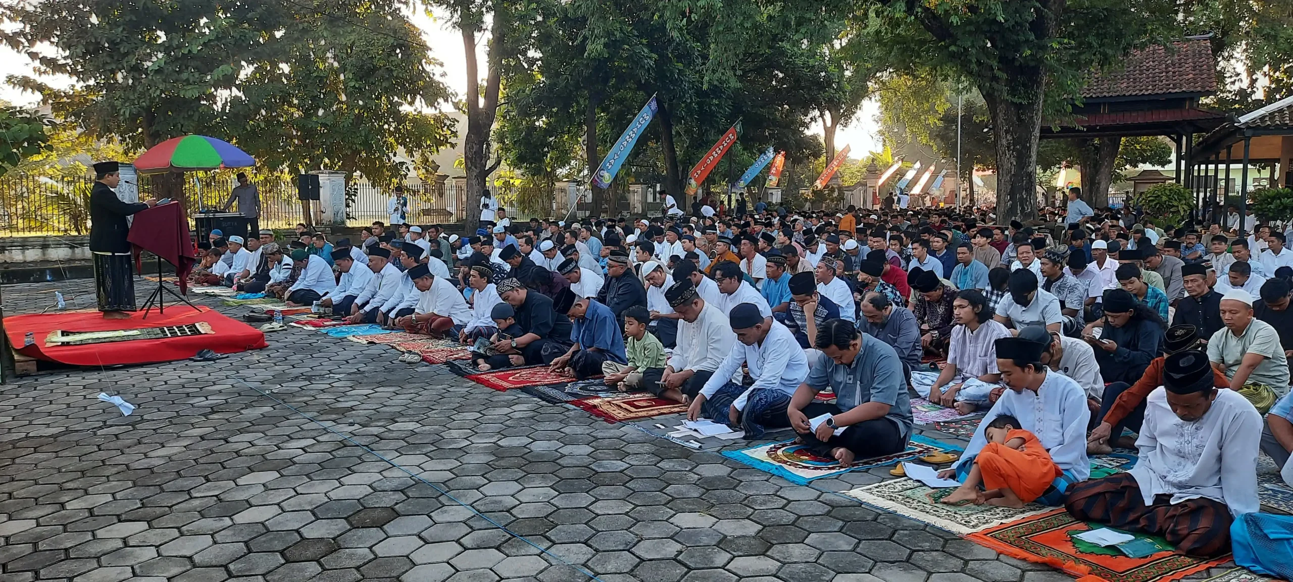 Suasana Sholat Iduladha di Tirtonirmolo Barat Bantul