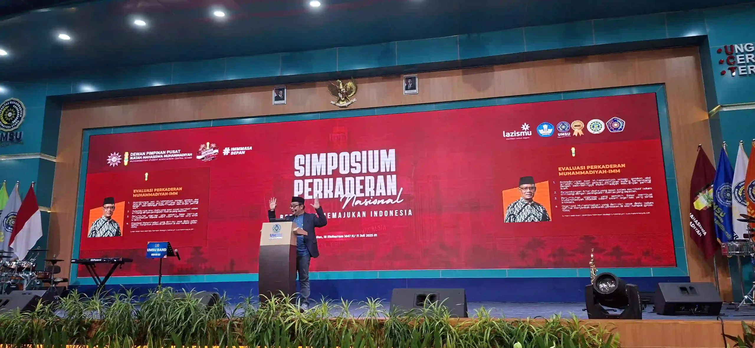 Arif Jamali Isi Simposium Dewan Pimpinan Pusat Ikatan Mahasiswa Muhammadiyah di Medan