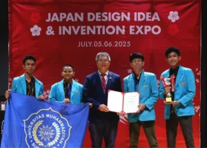 Mahasiswa Universitas Muhammadiyah Surakarta Sabet Medali Emas di Jepang
