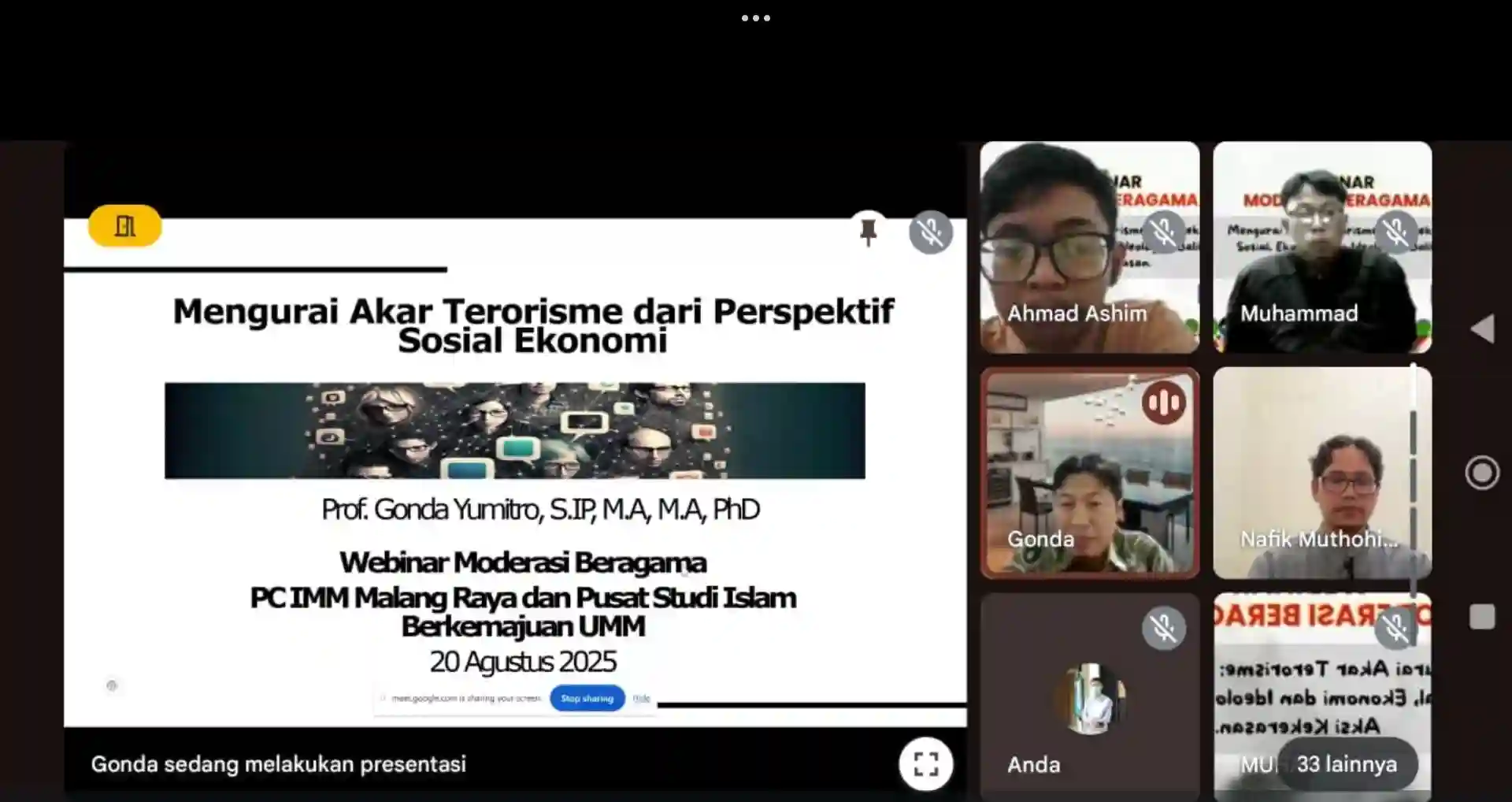 PC IMM Malang Raya Gelar Webinar Anti Terorisme