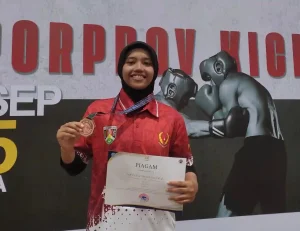 Mahasiswi Universitas Muhammadiyah Magelang Raih Juara 3 Pra Porprov XII Jateng 2026 Cabang Kickboxing