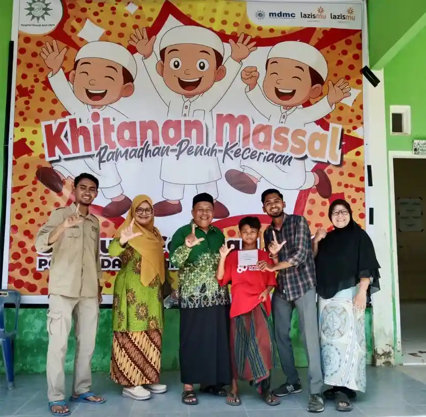 Sambut Bulan Suci Ramadan, Lazismu Aceh Utara Gelar Khitan Massal bagi Anak Penyintas Bencana Banjir