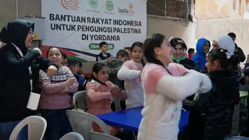 Anak-anak Palestina Penyintas Kanker Terima 160 Paket Bantuan Kemanusiaan dari LAZISMU di Yordania