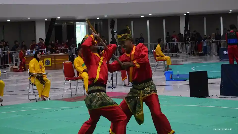 Atlet Kembar UMS Raih Medali Emas Cabor Pencak Silat di The First Muhammadiyah Games 2026