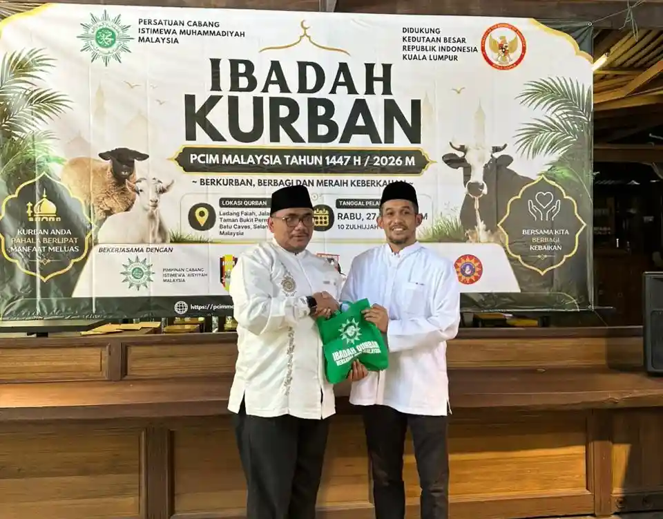 PCIM Malaysia Kurban 11 Sapi dan 10 Kambing, Tuai Apresiasi dari Dubes KBRI Kuala Lumpur