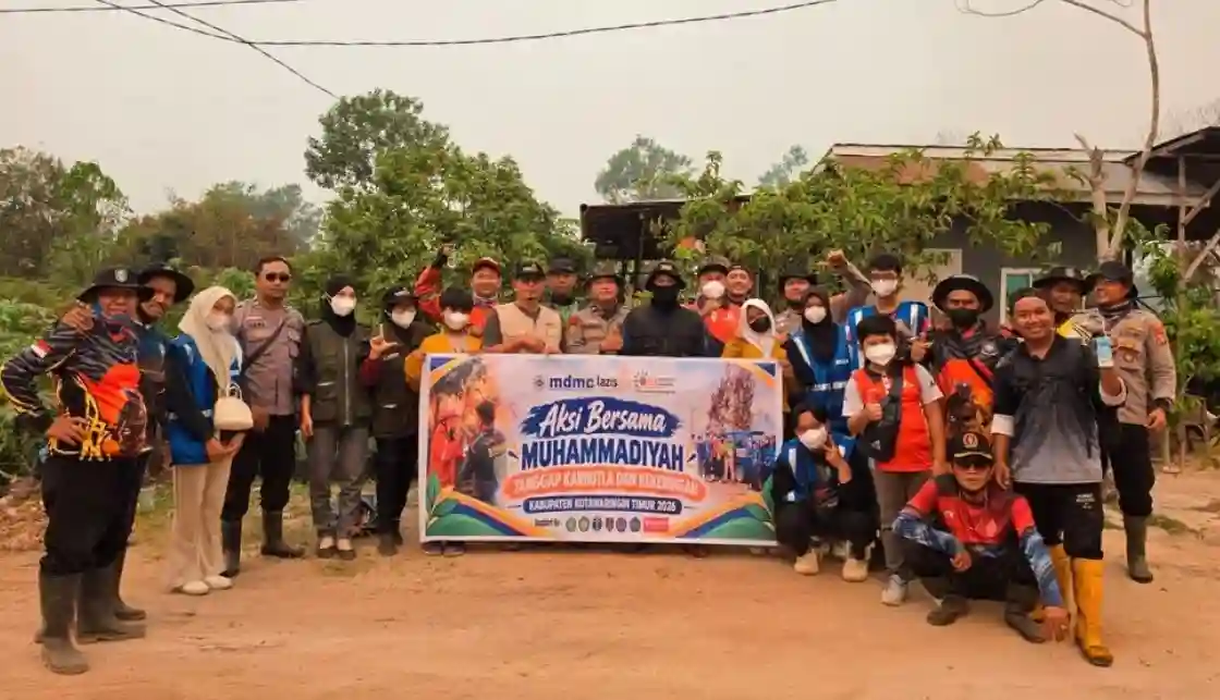 Muhammadiyah Kotawaringin Timur Terjunkan Relawan Kemanusiaan Atasi Dampak Karhutla Kalimantan Tengah