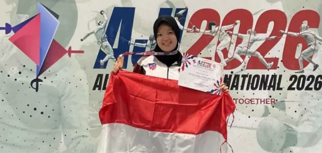 Putri Faradilah Raih Perunggu Anggar Internasional Berkat Konsistensi dan Dukungan Universitas Muhammadiyah Surakarta
